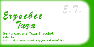 erzsebet tuza business card